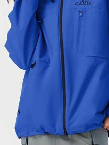 CAMEL CROWN معطف خارجي للنساء جديد ثلاثي الأبعاد مقاوم للماء مع بطانة قابلة للإزالة للتنزه في الجبال