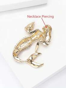 دبابيس مجوهرة فاخرة بشكل شخصيات كرتونية لحورية البحر للنساء، إكسسوارات ملابس للحفلات والأعراس، شارات هدايا لحفلات الأصدقاء