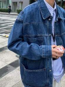 Men Jackets And Coats - Blue - View 2