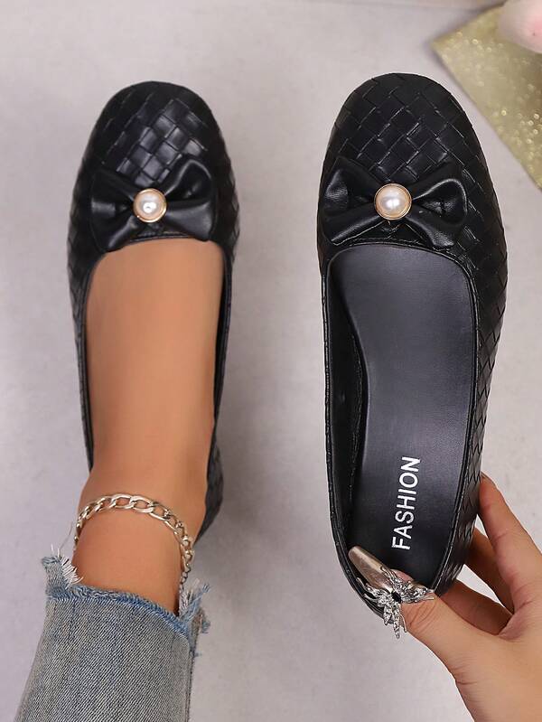 حذاء لوفر مسطح كاجوال للنساء بنسيج مُنسوج قديم مع إبزيم معدني، متعدد الاستخدامات للارتداء اليومي، مناسب للربيع والخريف