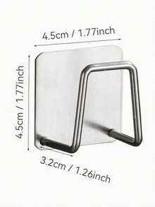 10pcs/1pc Stainless Steel Sponge Holder, Kitchen And Bathroom Storage Rack, Stainless Steel Hooks, Wall-Mounted Adhesive Hooks, Dish Drying Rack, Sponge Holder, Sink Organizer Rack For Kitchen, Bathroom, No Drilling Required, Used For Draining Dishes And Organizing Cutting Boards/Pot Lids, Drying Sponges, Wall-Mounted Cleaning Supplies Rack With Hooks, No Drilling Needed (Suitable For Bathroom, Kitchen Or Living Room), Multi-Function Towel & Clothes Clips - Multicolor - View 11