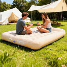 New Inflatable Mattress With Built-In Air Pump, Automatic Inflatable Pad For Outdoor Camping Or Indoor Use, Double Sleeping Mat - Multicolor - View 1
