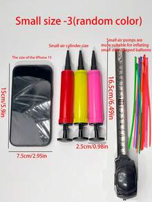 3pcs/Set Balloon Air Pump, Portable Handheld Air Blower, Manual Balloon Inflator Pump For Birthday Party, Celebration, Wedding, Balloons (Random Color) - Multicolor - View 15