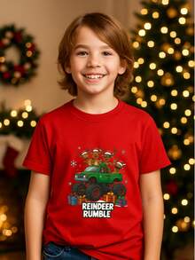 Young Boys T-Shirts - Red - View 1