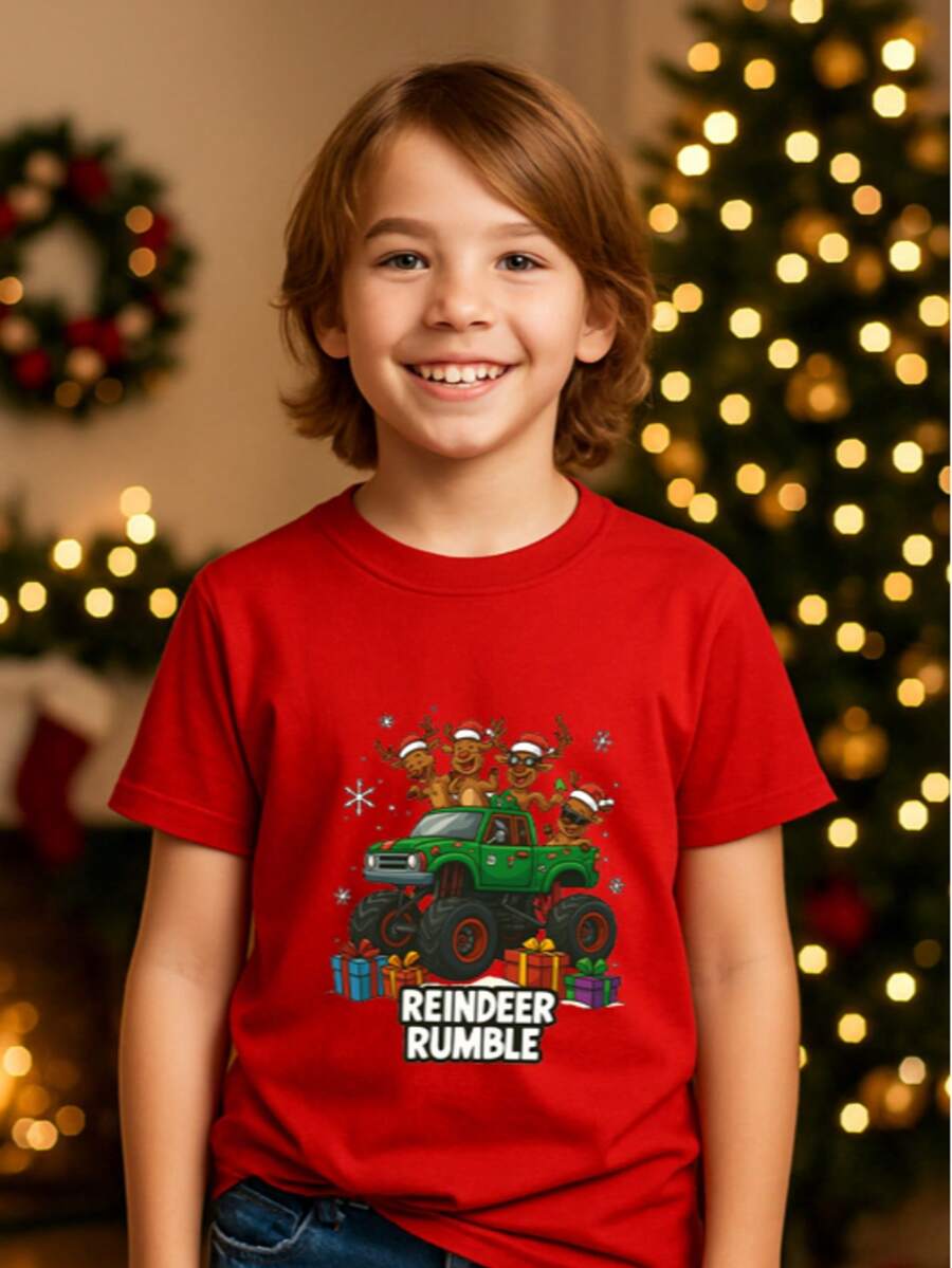 Young Boys T-Shirts - Red - View 1