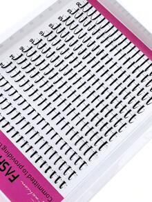 10-20mm Pointed Tip Eyelash Cluster, D/DD Lower Lashes, 240pcs/Set, Thick Individual Lashes, DIY Pointed Tip Eyelash Extension, Cartoon Style Cluster Lashes, Mink Hair Strip Lashes, Dense Mixed Length Isolated Lashes, Natural & Soft, Suitable For Any Makeup, Reusable, Fit For Daily Makeup And Cosplay - DD - 查看 5