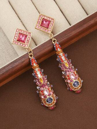 1 par klassiska franska vintage lyxiga eleganta örhängen