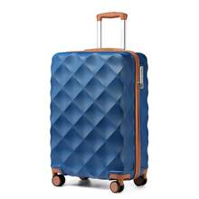 Cabin Luggage Carry On Suitcase 13 20 24 28 Inch ABS Hardshell TSA Lock Spinner Wheels Lightweight 2 3 4 Piece Set Hand Check In Travel Unisex - Navy Blue - View 18