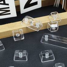 Crystal Transparent Keycaps Jelly Keycaps PC Keycaps OEM Shine Through Keycaps Suitable For Most 6.25U Space-Sized MX Switches For Mechanical Keyboards. Suitable For 61, 87, 96, 98, 100, 104 Key Mechanical Keyboards As Specialized Peripheral Keycaps For Modification, Mechanical Keyboard DIY Accessories, Custom Decoration, Universal For Gaming & Office