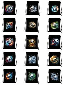 Drawstring Bag School Backpack Sport Bag Women's Fashion Shoulder Backpacks Canvas Shopping Bag Organizer For Travel Cycling Hiking Woman Large Capacity Storage Shopper Bags Initial Name A To Z Pink Letter Print