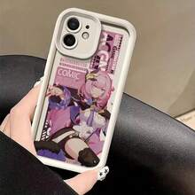 Funda de Teléfono con Tema de Dibujos Animados, Diseño de Cobertura Completa, Compatible con iPhone 16 Pro Max, 16 Pro, 16 Plus, 16, 15 Pro Max, 15 Pro, 15 Plus, 15, 14 Pro Max, 14 Pro, 14, 13 Pro Max, 13 Pro, 13, 12 Pro Max, 12 Pro, 12, 11 Pro Max, 11 Pro, 11.Funda Protectora Completa para Prevenir Caídas, con Anime - Color mixto 1 - Ver 4