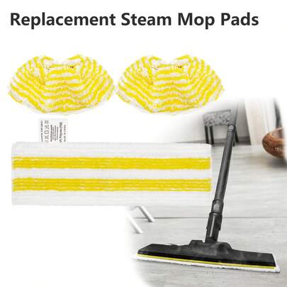 Replacement Parts For Karcher EasyFix SC1, SC2, SC3, SC4, SC5 Steam Cleaner Accessories Microfiber Mop Cloth/Mop Rag And Cloth Cover.