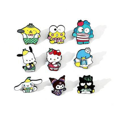 Kawaii Anime Kuromi Cinnamoroll Email Pin Broșă Drăguț Sanrio Rever Insignă Pentru Rucsac Accesorii Bijuterii Cadou Pentru Prieteni