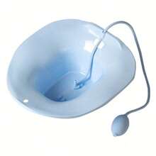 Portable Female Perineal Soaking Toilet Sitz Man Hemorrhoid Care Tub Basin With Flusher - 淺藍色 - 查看 8