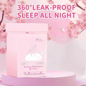 Midora's Secret 14-Piece Pack Of Period Sleep Pants, Ultra-Thin, Side Leakage Prevention, Breathable, High Waist, Enlarged, Pant-Type Sanitary Napkins