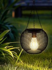 Đèn lồng năng lượng mặt trời 1Pc/2Pcs ngoài trời, Đèn lồng năng lượng mặt trời bằng kim loại nâng cấp, Đèn treo năng lượng mặt trời ngoài trời sáng hơn, Chống thấm nước, Đèn năng lượng mặt trời tự động bật/tắt cho Sân vườn, Sân trong, Lối đi, Trang trí - trắng ấm - Xem 3