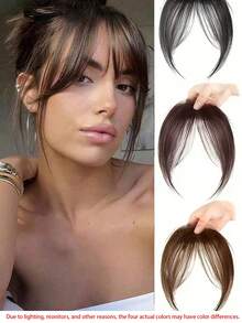 Women'S Synthetic Bangs Wig, Natural Eight-Sided Bangs, 8 Inches Black Brown Daily Wear Natural Fluffy For Women, Suitable For Party And Daily Use, Women'S Hair Accessories, Hair Clips., Hair Styling Kit, Hair Tool Kit, Home Beauty Women Accessory Gifts