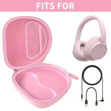 Túi đựng dành cho tai nghe Bluetooth không dây chống ồn So*Y WH-CH720N WH-CH520, cũng phù hợp với J*L Tune 510BT/ Edifier W820NB Plus (Chỉ bao gồm túi đựng) - Hồng - Xem 2