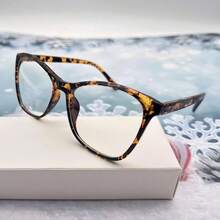 Fashionable & Versatile Cat Eye Minimalist Optical Glasses Frame For Women - Tea Flower - View 4