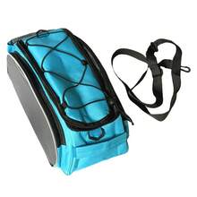 2PCS Bicycle Seat Rear Bag Bike Pannier Rack Pack Shoulder Waterproof Cycling Carrier - Blue-gray - View 5
