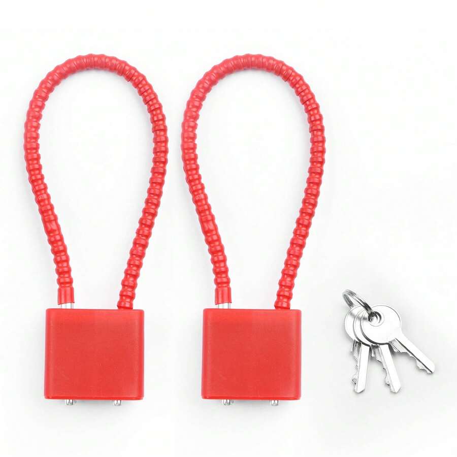 (2PCS)Luggage Locks With Keys,Locker Lock Small Luggage Padlocks For ...