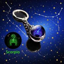 Eight Major Galaxies Light-Up Keychain & Twelve Constellations Keychain - A Sleek And Stylish Anti-Loss Accessory, Specially Designed For Backpack Matching And Daily Carrying. It Makes A Thoughtful And Ideal Gift For Friends, Suitable For Outdoor Activities, Parties, Banquets And More. Bag Charms Car Accessories Teacher Sister Gift Ideas - Luminous Keychain - View 14
