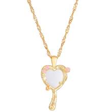 -Border Magic Mirror Dopamine Necklace Ins Photo Frame Necklace Cute Girl Fashion Collarbone Chain - 02 中KC金 N-421 - 查看 10