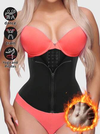 1pc Women's Sports Waist Trainer, Abdominal And Waist Shaping Tight Vest, Women's Waist Training Belt, Women's Waist Trimmer, Shapewear, Abdominal And Waist Sauna Belt, Exercise Waist Belt, Abdominal Training Tool, Shaping Device, Exercise Waist Belt Abdominal Training, Tight Vest Waist Belt, Women's Abdominal Control Belt, Yoga Running Waist Trainer, Gift For Friends