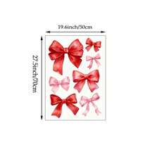 1/3pcs Bow Holly Jolly Christmas Noel Wall Art Picture - North Pole Ticket & Watercolor Bows Canvas Print Paintings|Modern Festive Christmas Decorations For Dorm Room,Bedroom,Living Room Or Office Home Deendy Pink & Red Christmas Poster,Seasonal Xmas Gift For Her,Unframed - Multicolor - View 11
