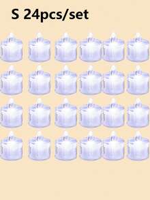 1/3/12/24 piezas Luces de vela electrónica blanca LED, luces de vela sin llama a pilas, velas decorativas adecuadas para boda, mesa de comedor, vacaciones, Navidad, fiesta de cumpleaños, Día de San Valentín - luz blanca - Ver 19