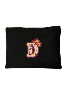 Black Portable Cosmetic Bag With Autumn-Style Towel Embroidery,Letters A-Z,Versatile And Stylish Black Toilet Travel Bag, Women's Portable Makeup Storage Bag,Simple Zipper Beauty Bag,Cosmetic Bag For Small Items Storage, Multifunctional Storage Bag,Christmas Gifts,Pouch,Travel,Gifts For Women,Women's Necessaire,Travel Essential,Pouch,Clutch / Small Handbag,Necessaire,Makeup Organizer,Makeup Organize,Pouch,Brush Holder,Mini Pouch,Large Capacity Pouch,Gifts For Women,Christmas Gifts,Gift Ideas For Women