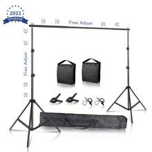 SH Photography Background Support System Kit With Muslin Carrying Case For Photo And Video Studio - 柔性沙袋 - 查看 8