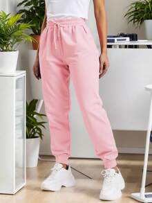 Women Pants - 粉色 - 查看 3