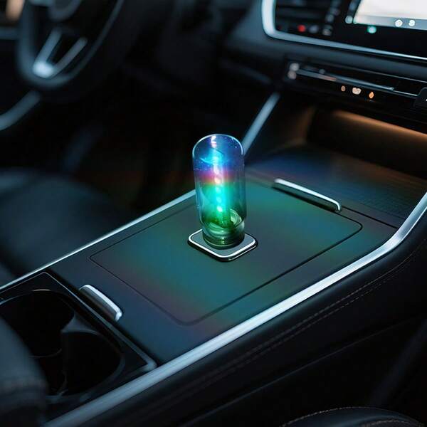 2pcs Touch Atmosphere Light 5V Rainbow Light USB Power Supply High Brightness Neon Light Romantic Atmosphere Light Soft Eye Protection Light Source Multiple Lighting Modes Available For Car/Desktop/Festival Decoration