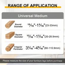 48 Pack Chair Leg Floor Protectors Small Chair Feet Protectors For Hardwood Floors Silicone Chair Leg Caps Covers Pads To Prevent Scratching And Reduce Noise During Use Ideal For Home Offices Dining Rooms And Living Spaces Fits Chair Legs From 15/16 To 1-5/16 - Clear48pack - 查看 2