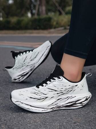 女士时尚运动鞋，轻便透气运动鞋，男女通用针织网眼休闲跑步健身鞋，适合秋冬季