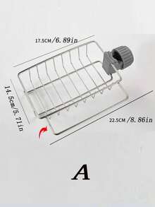 Kitchen Faucet Organizer, Home Dish Drying Rack, Multi-Function Dishcloth Holder, Sink Accessories, Vegetable Washing Basin, Stainless Steel Draining Rack - Multicolor - View 5
