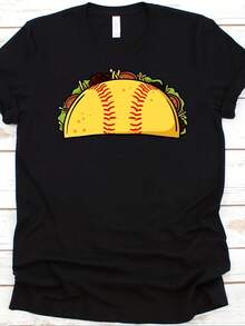 Baseball Taco Shirt, Cinco De Mayo Gift, Mexican Day, Battle Of Puebla, Mexican- An Culture, Baseball Design, Baseball Player - 款式3 - 查看 1