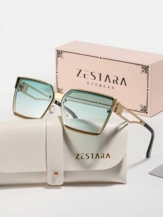 1 Pair Men's Metal Frame Rectangular Business Style Elegant Vintage Fashion Glasses, Suitable For Business Trips, Commuting, Industry Conferences, Business Negotiations