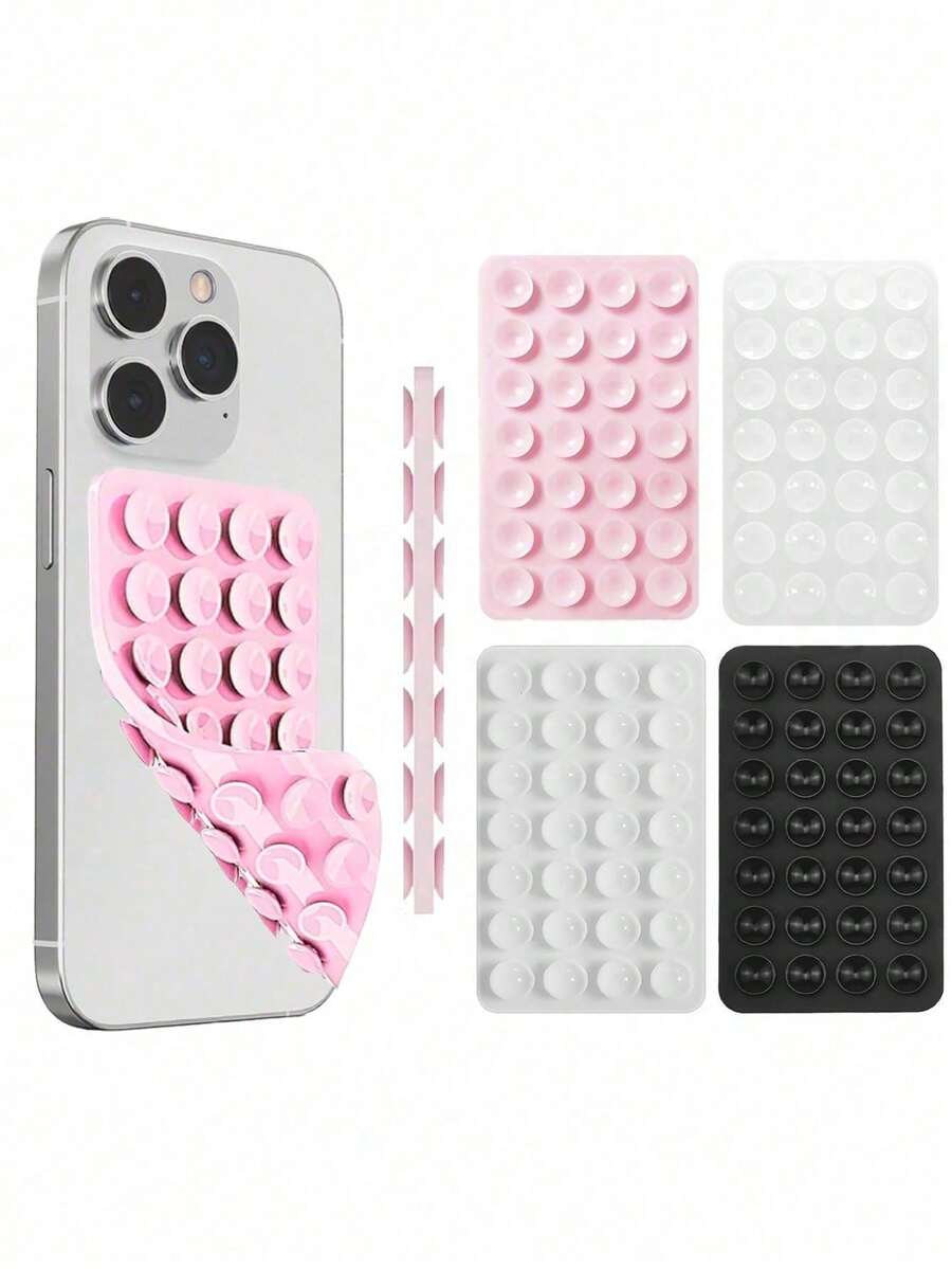 Ốp lưng điện thoại silicone có giác hút 28 miếng, lực hút mạnh, giác hút silicone hai mặt, giá đỡ điện thoại dán, phụ kiện điện thoại silicone tương thích với iPhone và điện thoại Android - Nhiều màu - Xem 1