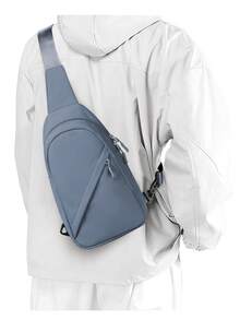 Nylon Water Repellent Belt Bag, Crossbody Bags With Adjustable Strap, Fashion Shoulder Bag For Girl Boy, Lightweight Fanny Pack With Zipper, Casual Waist Packs With Multiple Layers For Students, Travel Essentials Bag For Outdoor Work Commute School Work, Black Bag, 5 Colors Option