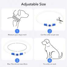 Collar luminoso para perro, carga de collar de gato con luz LED, accesorio de moda con luz intermitente DIY brillante y de para mascotas para uso nocturno