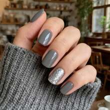 Grey Gel Polish, 0.5 Fl Oz HEMA & TPO Free Dark Grey Gel Nail Polish Soak Off U V LED Fall Winter Nail Art Design Manicure Salon For Women Fgirl{Inchcolor_nameinch:InchOpaque-DarkGreyinch} - 不透明-深灰色 - 查看 5