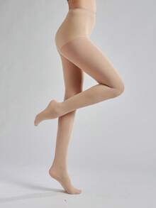 1 Pair Women's 100D Velvet Chocolate Brown Tights , Plus Size Stretch Retro Pantyhose With Crotch Support, Hand Wash Only, Solid Color Classic Style, Suitable For Home, Office, And Attire Wear, Women's Tights, Comfortable Homewear, Elegant Style, Smooth Texture, Graceful Appearance, Comfortable Fit, Fashionable Women, Attire Wear, High-Quality Material, Fashionable Women, Cozy - Multicolor - View 19