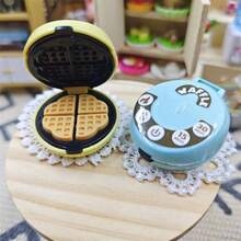 Mini Toaster Ofen Modell Ornament, Miniatur Backofen Zubehör, Miniatur Küchen Backszene Requisit Modell, Miniatur Heim Szene DIY, Sammlerstück Geschenk für Hobbykünstler und Enthusiasten - Verschiedenfarbig - Übersicht 2