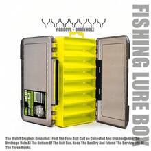 1个双面路亚饵收纳盒，适用于路亚钓具、米诺硬饵盒，双面设计，两种尺寸可选 - 彩色 - 查看 4