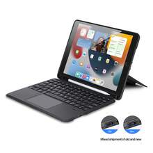 DUX DUCIS 1 DUCIS Tastiera nera compatibile con iPad, Galaxy Tab, XM Pad, con custodia protettiva, design a due parti versatile con 4 posizioni di supporto, facile da usare e da connettere con risposta rapida (Nota: Stiamo per aggiornare l'imballaggio, quindi potrebbero esserci una combinazione di nuovi e vecchi pacchetti)