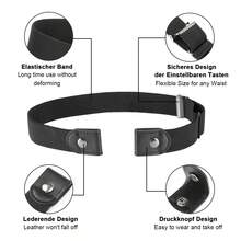 Minimally Elastic Waistband, Fashionable And Casual Invisible Skirt Accessories, Women's Coat Accessories, Invisible Waistband, Elastic Waist Solution - 黑色 - 查看 9