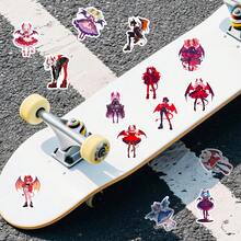 56pcs Lolita Little Devil Series Stickers, Suitable For Scrapbooking, Diaries, Laptops, Water Bottles, Cars, Etc. Faith-Based Designs With Positive Messages, Great Gift - Multicolor - View 9