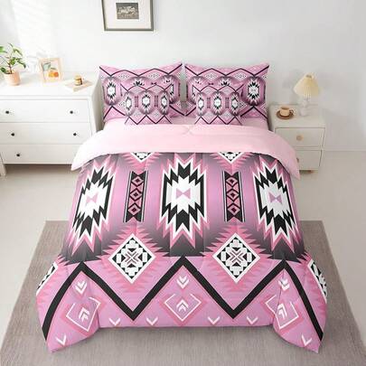 Feelyou Rustic Western Piece Bedding Set King Size Kids Western Bull Skull Bed In A Bag Adult Black Brown Boho Cow Pattern Comforter Set With Sheets